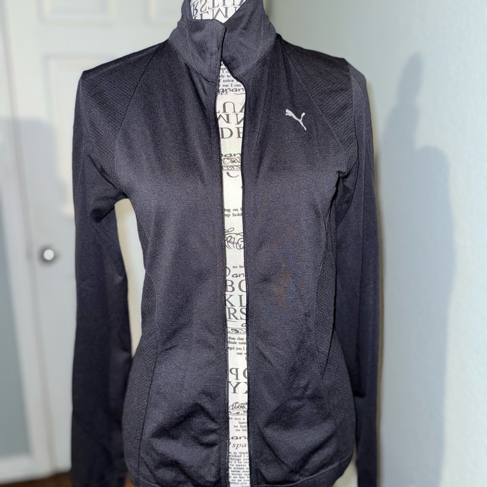 Puma Black Full-Zip Track Jacket